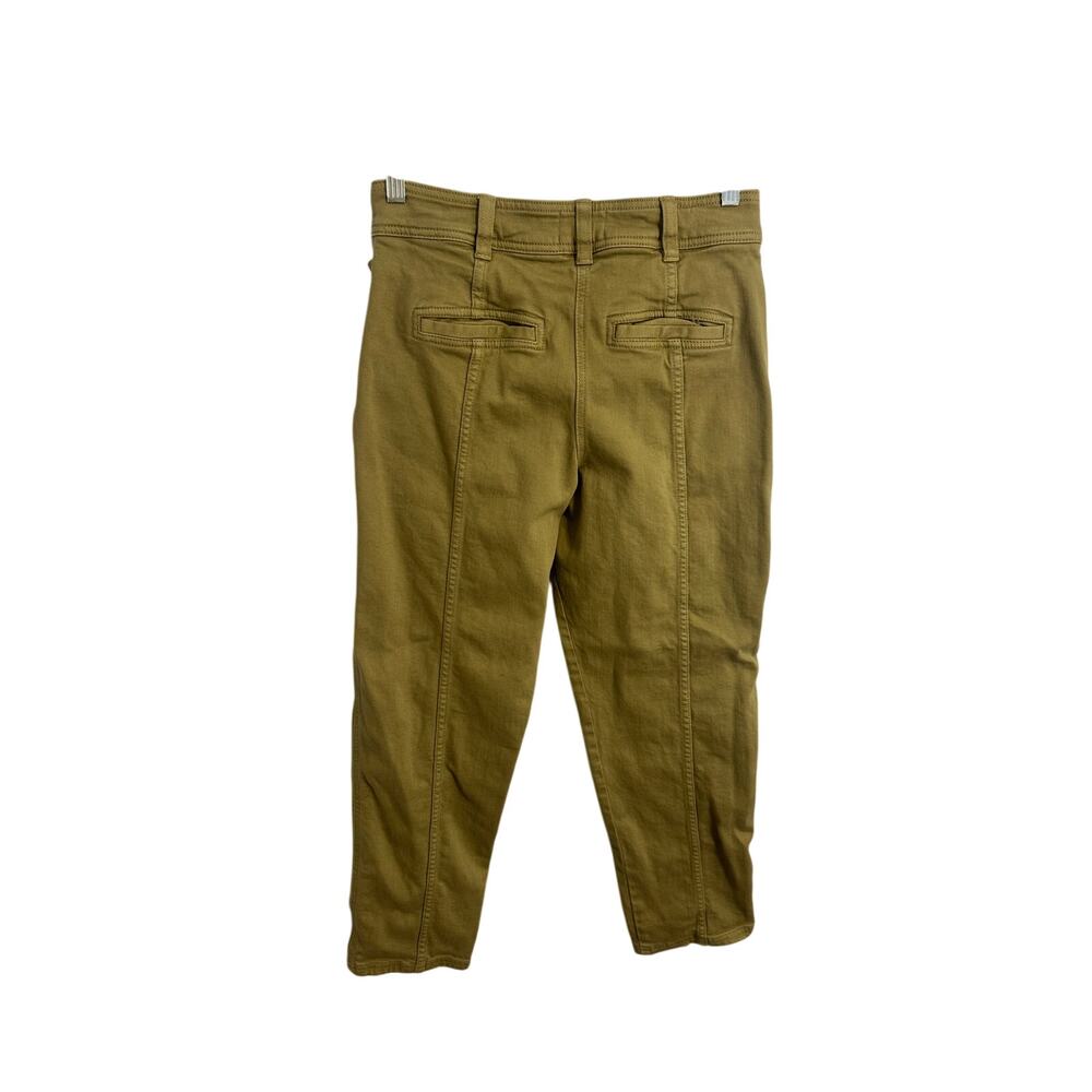 Sezane Herve Trouser in Light Olive Sz 36/ US 4 Women’s Cotton Pants GREAT! - Picture 4 of 10